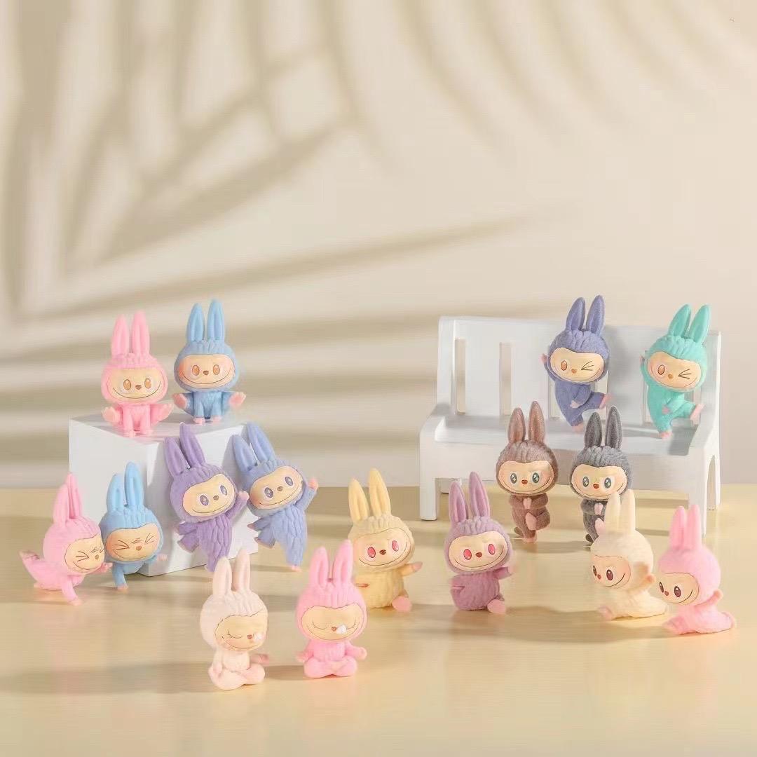 yoga labubu Cute mini doll noctilucent Pen Toppers