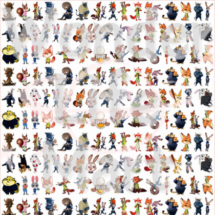 shake tiny acrylic Classic cartoon double through 2cm acrylic sheet DIY cartoon Random Mix