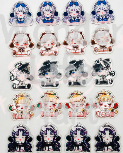 Halloween series Akli Halloween cartoon punching Pendant charm Random Mix (with hole)