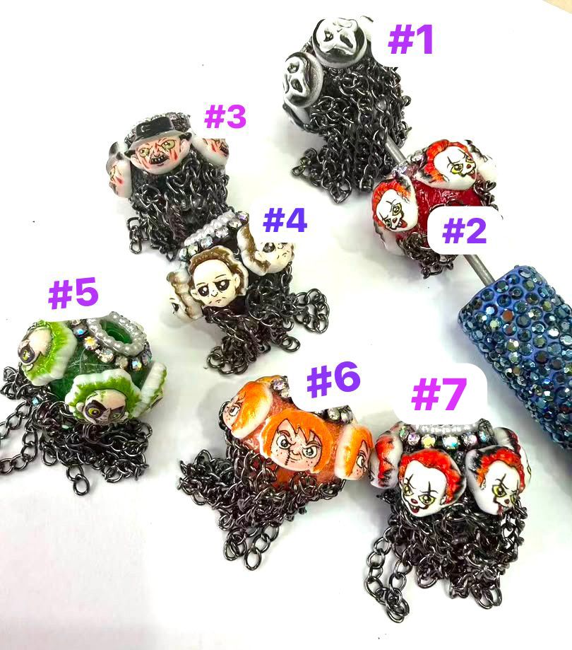 Beaded beadable fancy beads for Halloween Beetlejuice