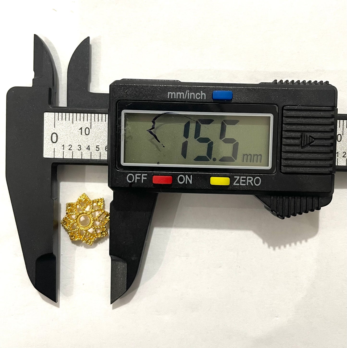 ONDER LIFE MART
fancy spacer fancy Rhombus shape bead cap metallic bead cap spacer gold silver