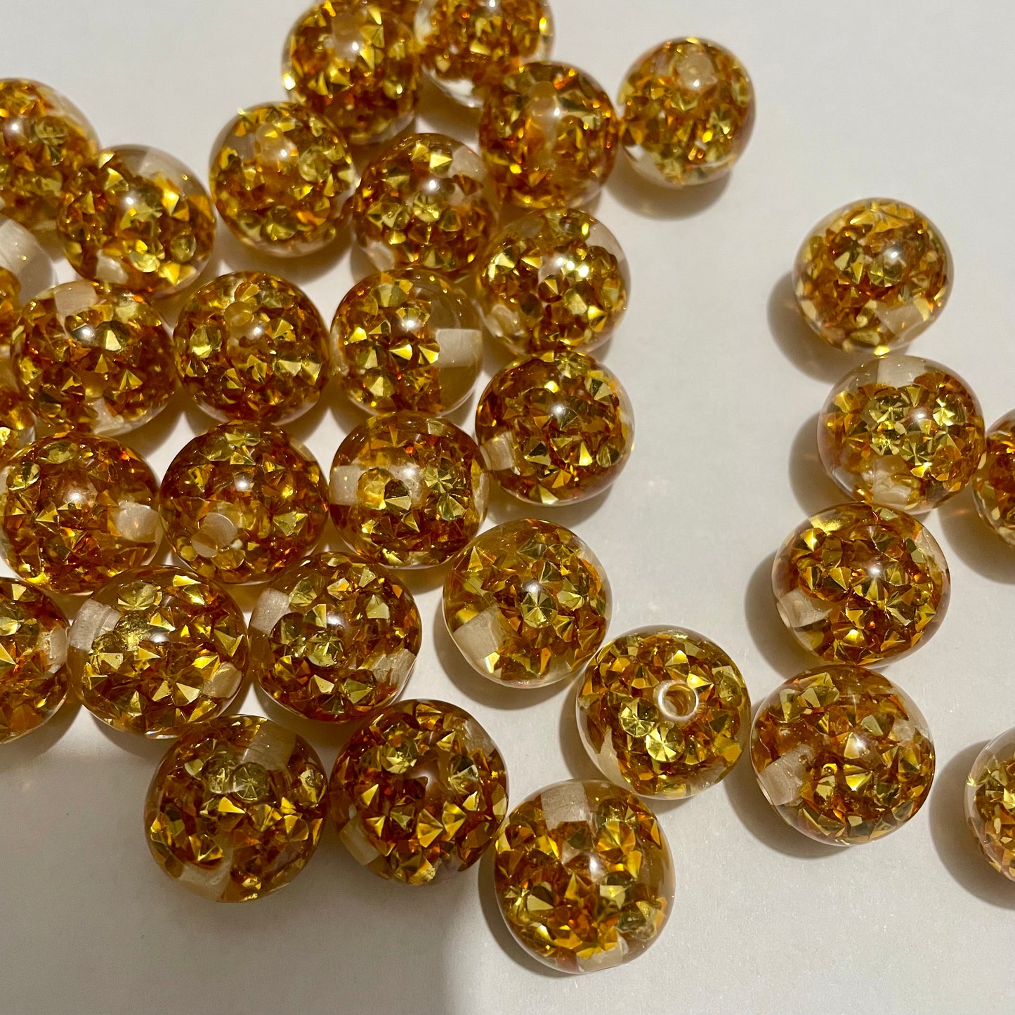 16mm acrylic beads diamond bead Christmas bead