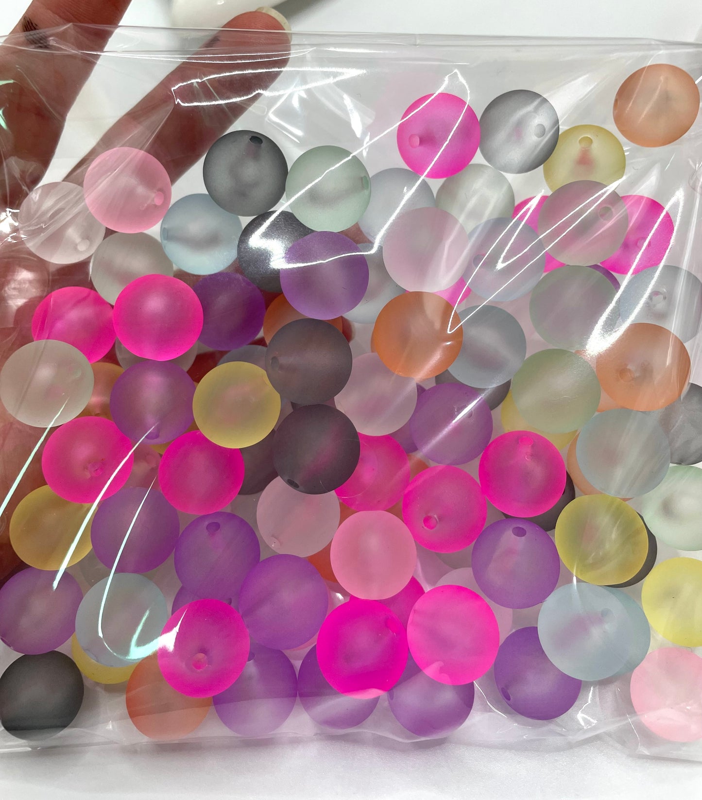 diy acrylic bead light cat eye beads colored,random mix 16mm