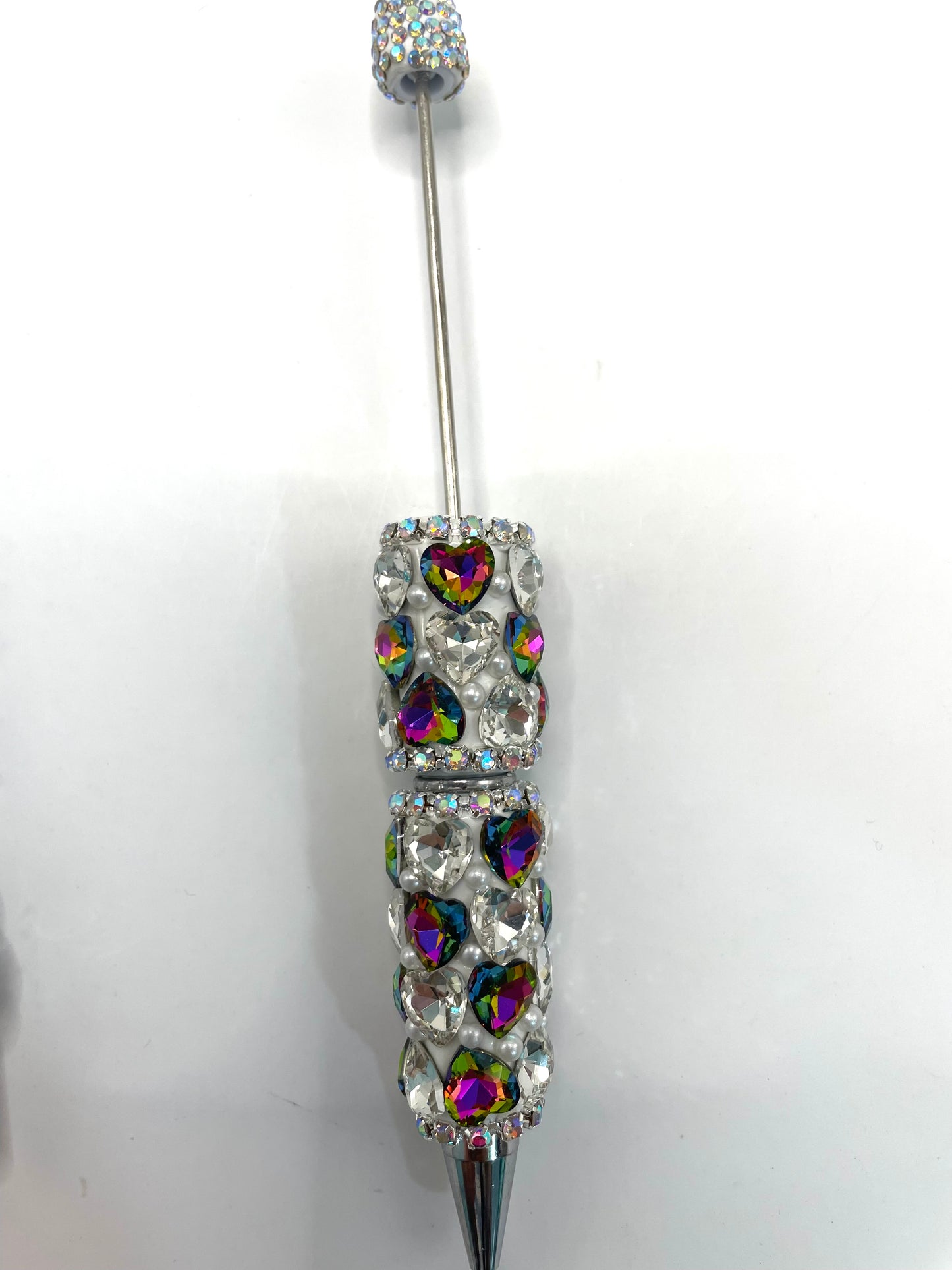 fancy pen fancy crystal heart clay base rhinestone pen mix color
