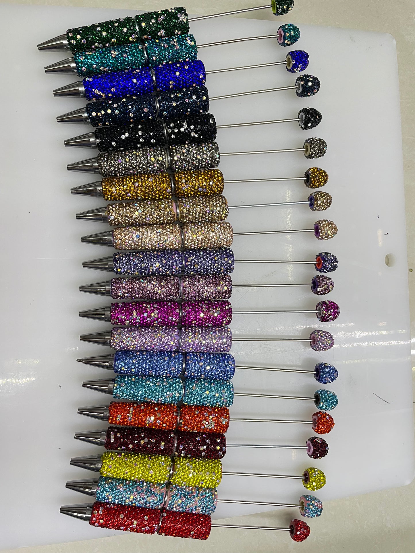 rhinestone pen AB color bling pen clay pen