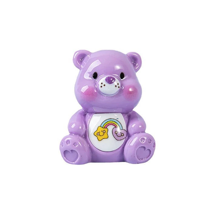 figure character pen topper new 3D cartoon solid color rainbow bear diy resin keychain bag trailer baby house small ornaments wholesale colorful whole set