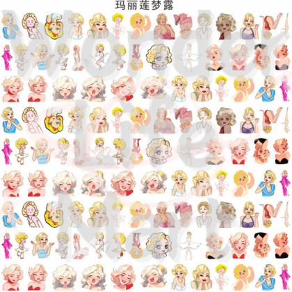 shake tiny acrylic Classic cartoon double through 2cm acrylic sheet DIY cartoon Random Mix