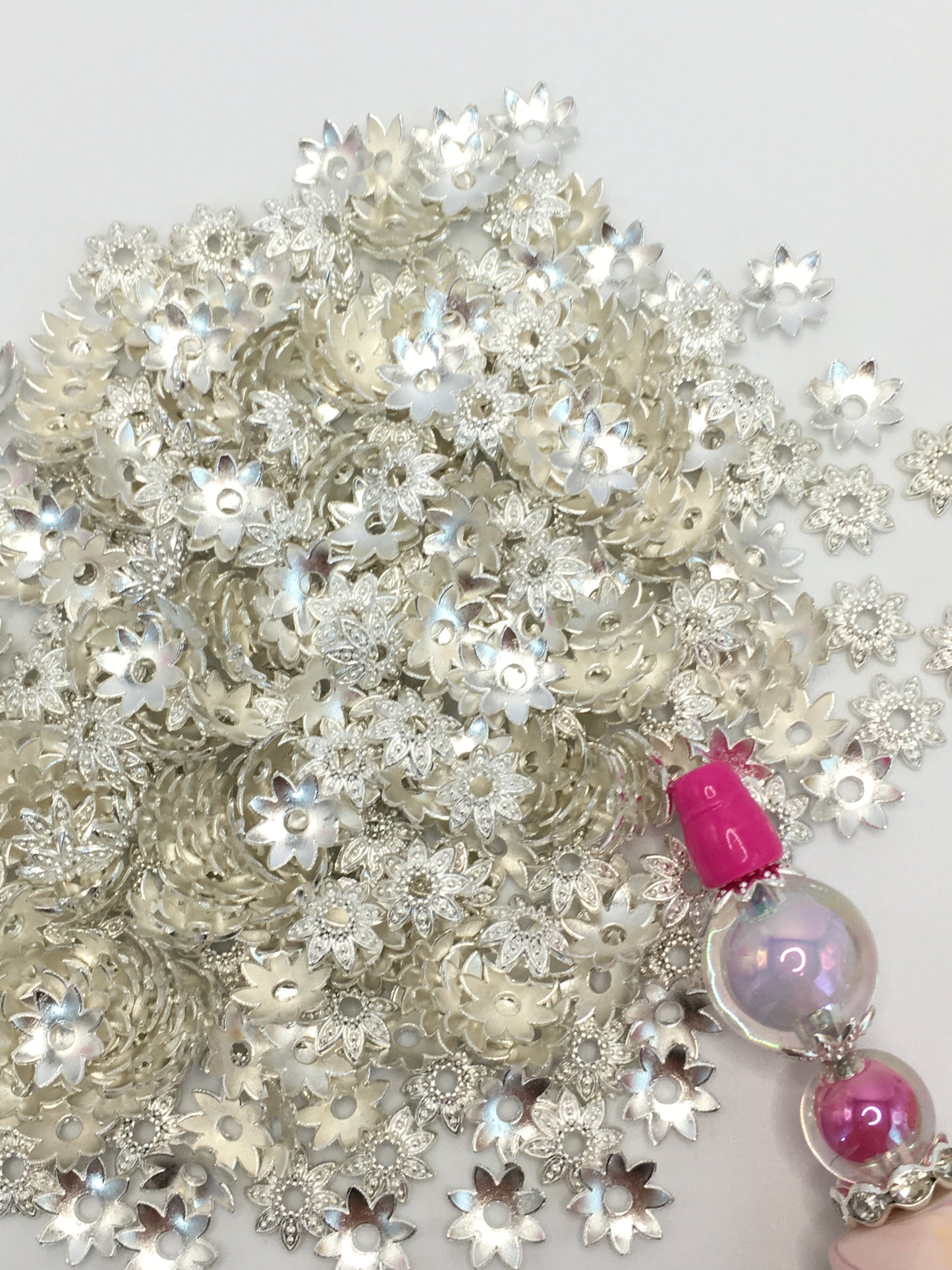 Bead Cap Metal Spacers Sharp Corner Flowers Style,10mm