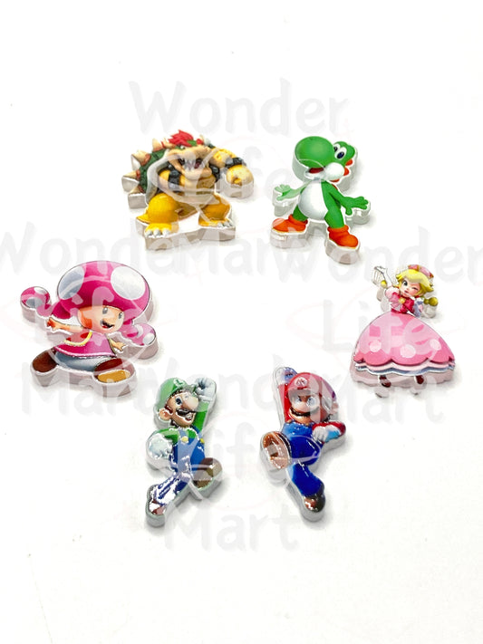 Acrylic bead beads Disney Mickey Winnie Super Mario Acrylic bead string Random Mix