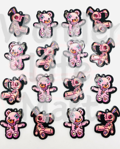 Halloween series Akli Halloween cartoon punching Pendant charm Random Mix (with hole)