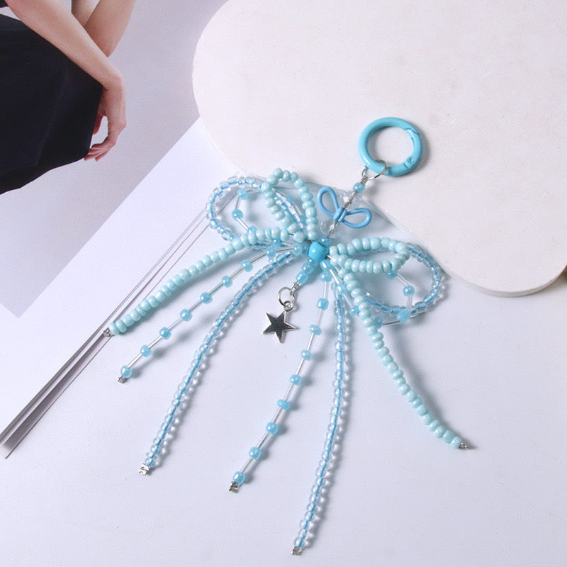 DIY key chain phone chain charm diy beads