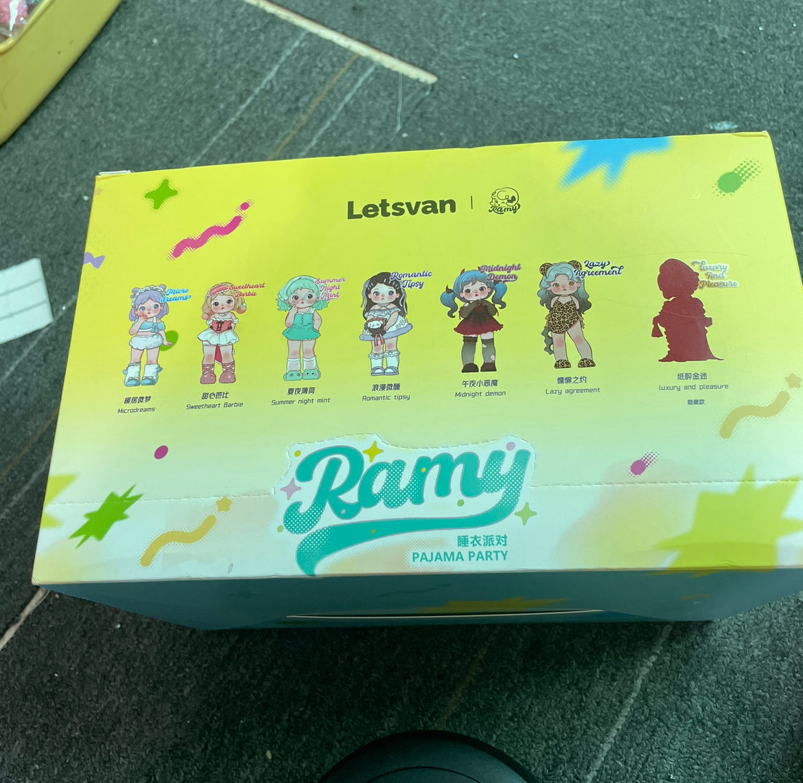 Ramy pajama party pen topper blind bag blind box character figure diy pen diy charms
