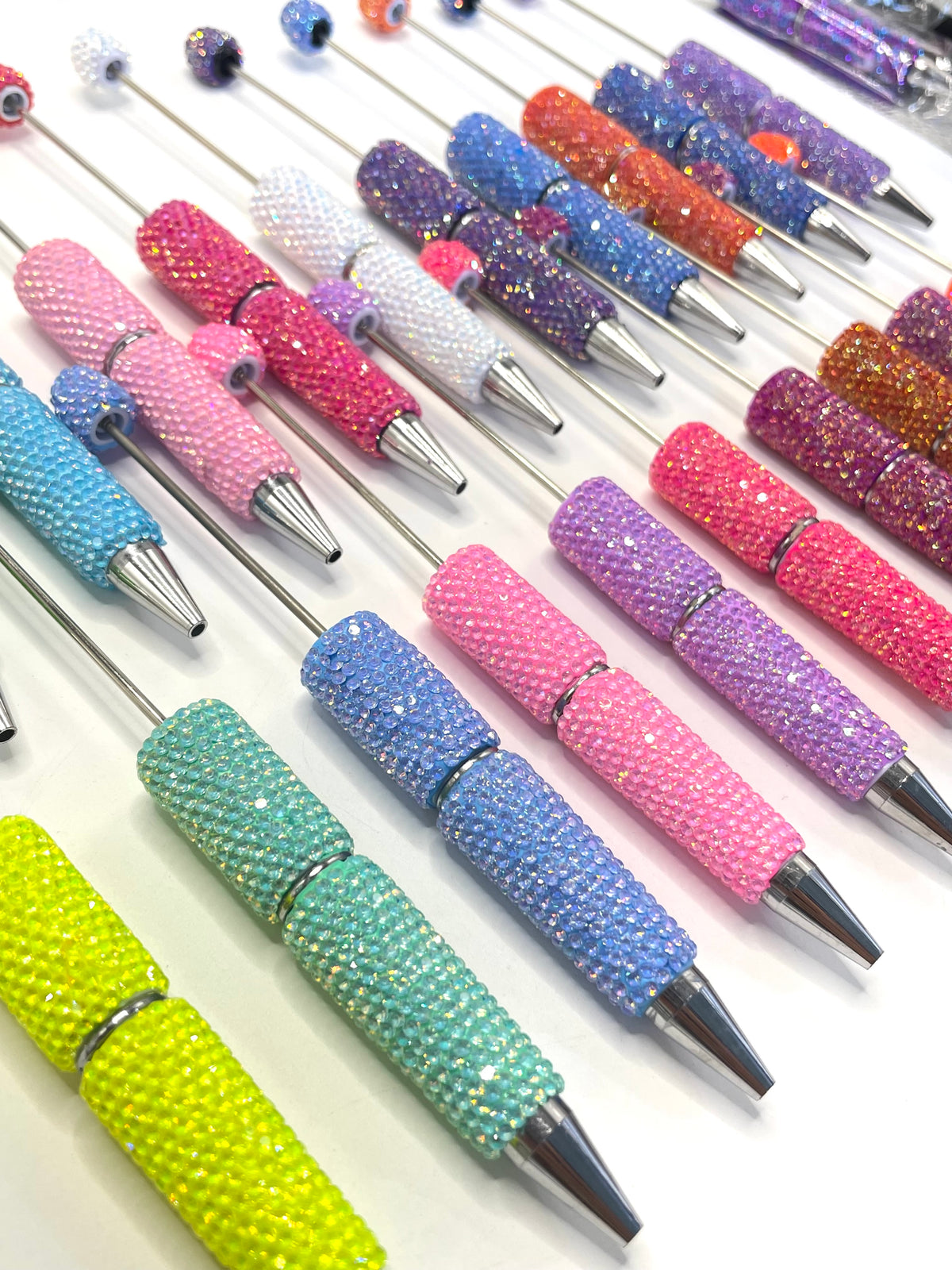 Clay pen Dopamine coloration Neon glitter pen DIY Bead Pen Random Mix