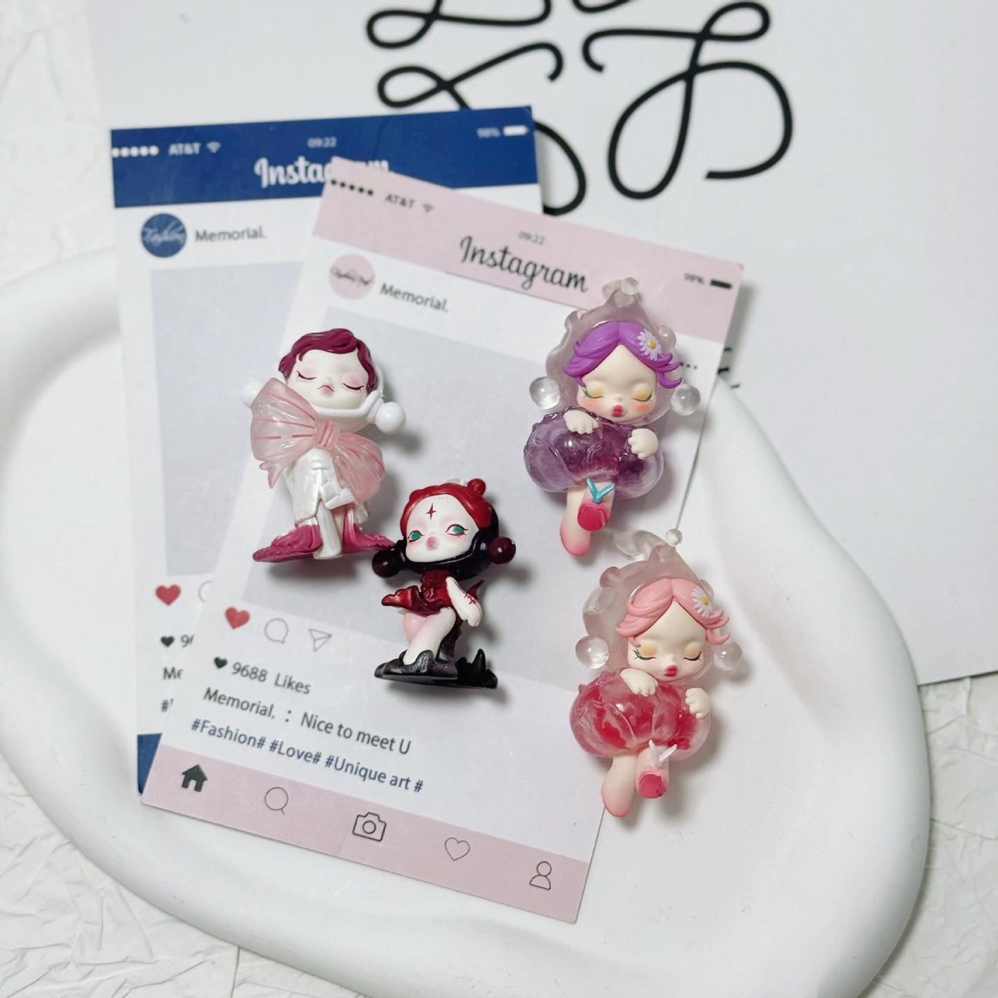 sp skull panda pen topper phone chain charm figure character diy pens