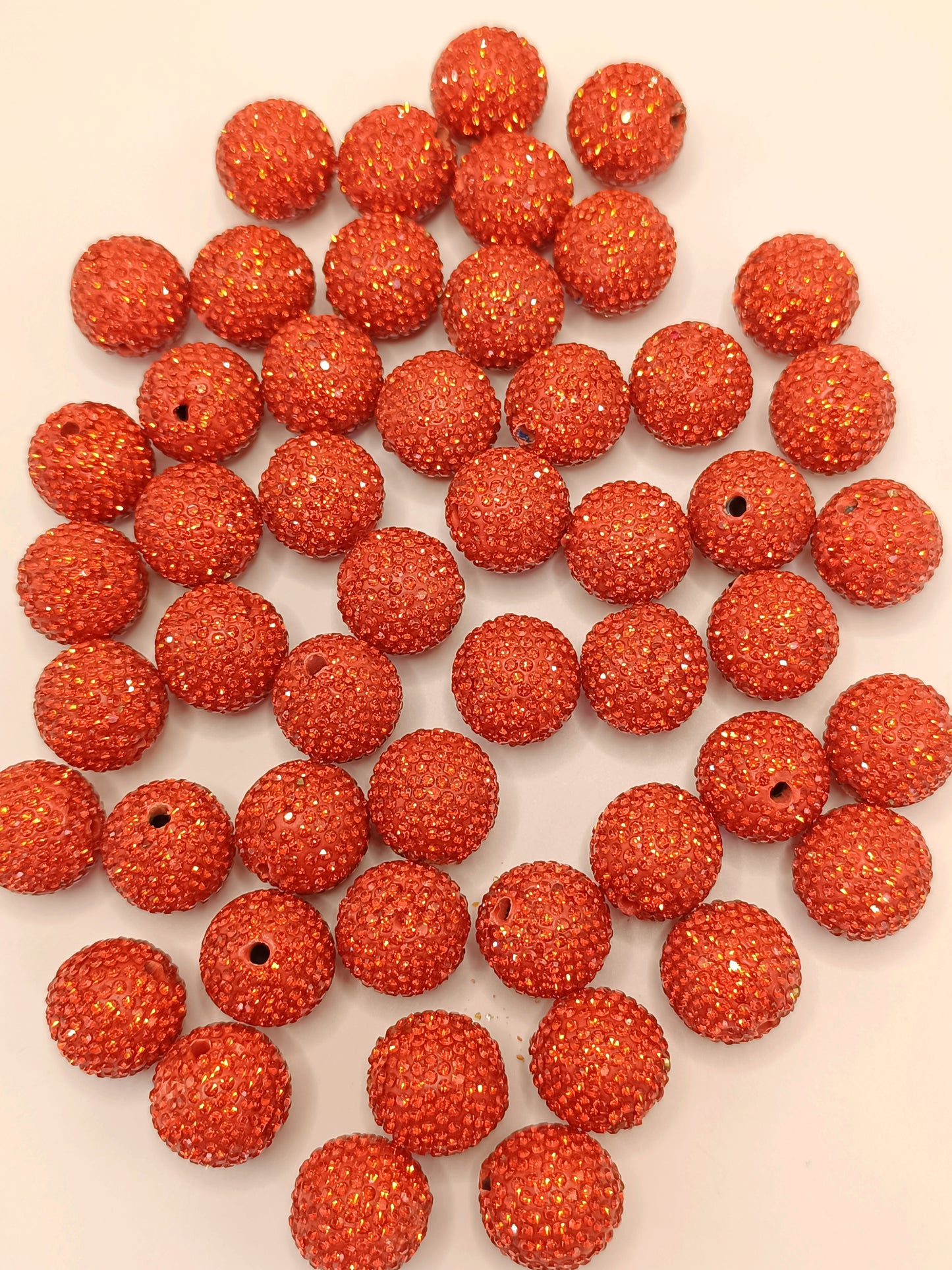 Clay Beads Colorful with Diversely Rhinestones,20mm
