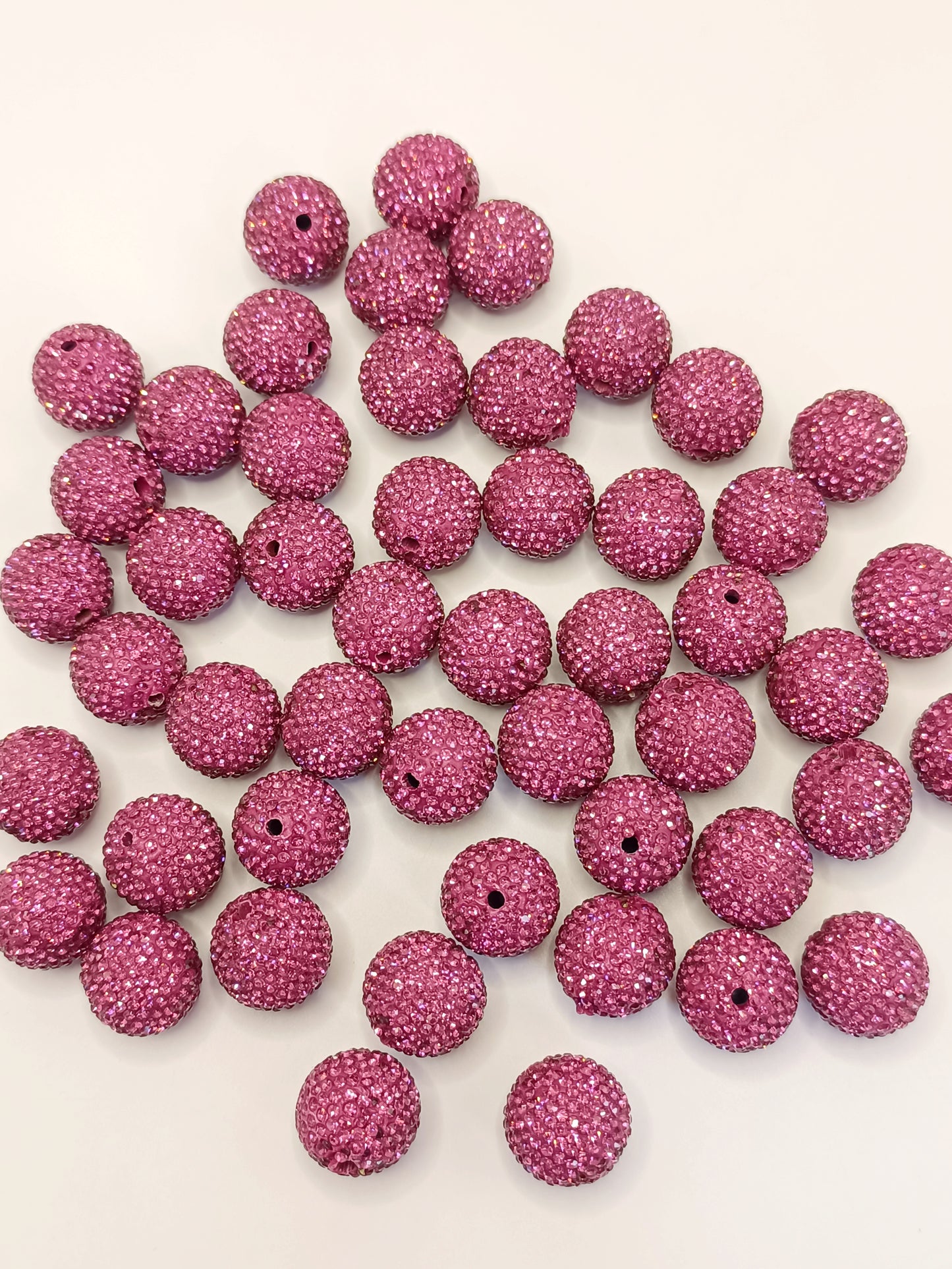Clay Beads Colorful with Diversely Rhinestones,20mm