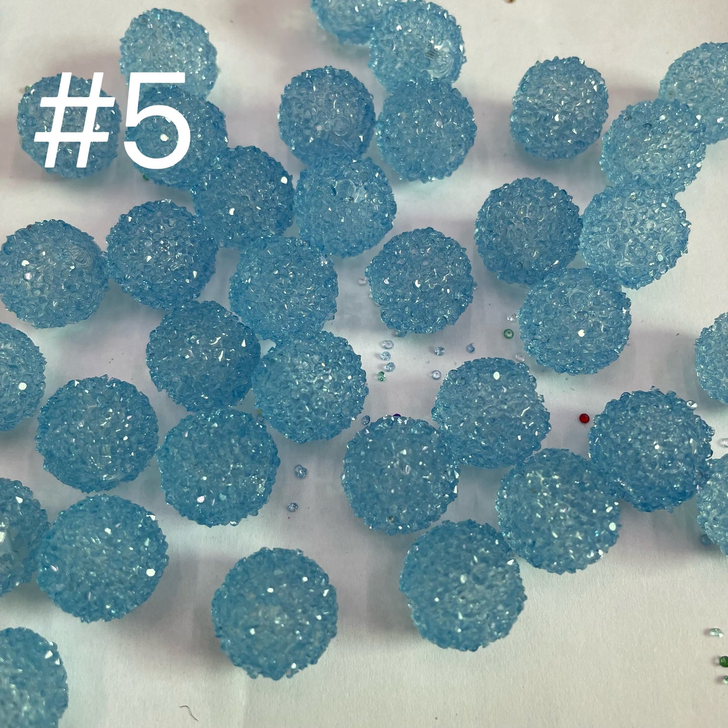 16mm sugar bead transparent bead with sugar