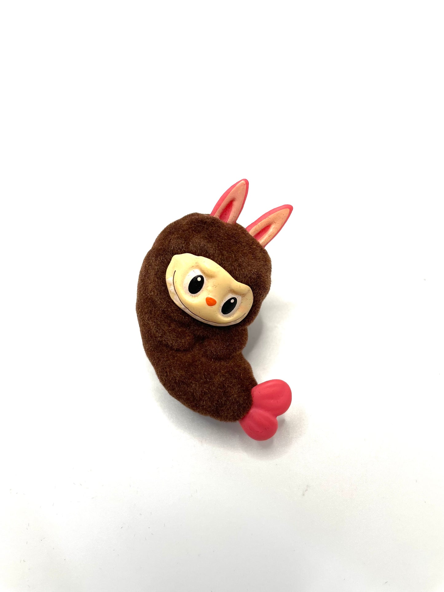 Pen topper fuzzy flocked labu shrimp labu heart colored figure character