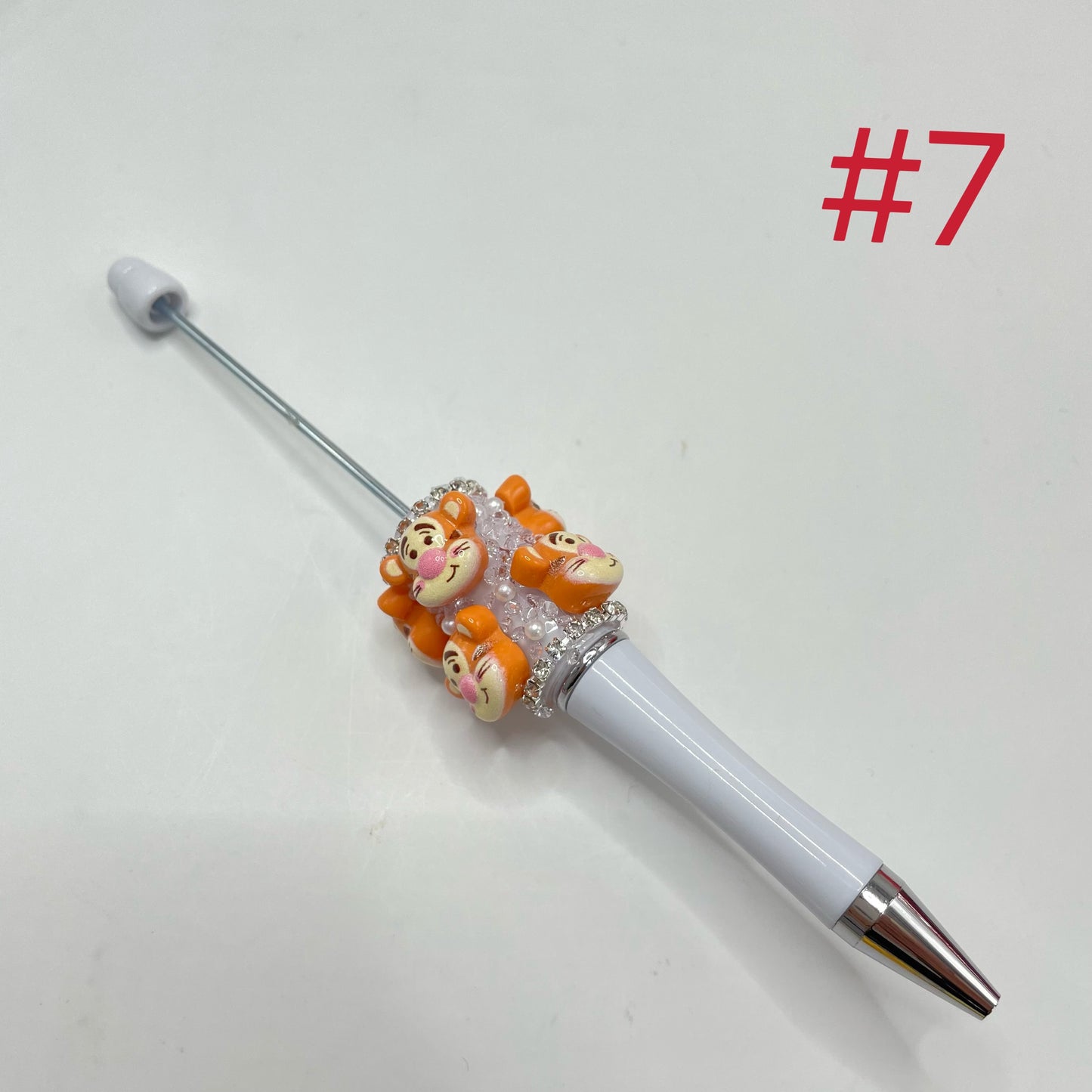 beadable pen character pen cartoon pen with winnie pooh tiger bear bee honey mk,diy pen