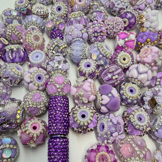 Color mixed different fancy bead flower bead crystal bead random mixed