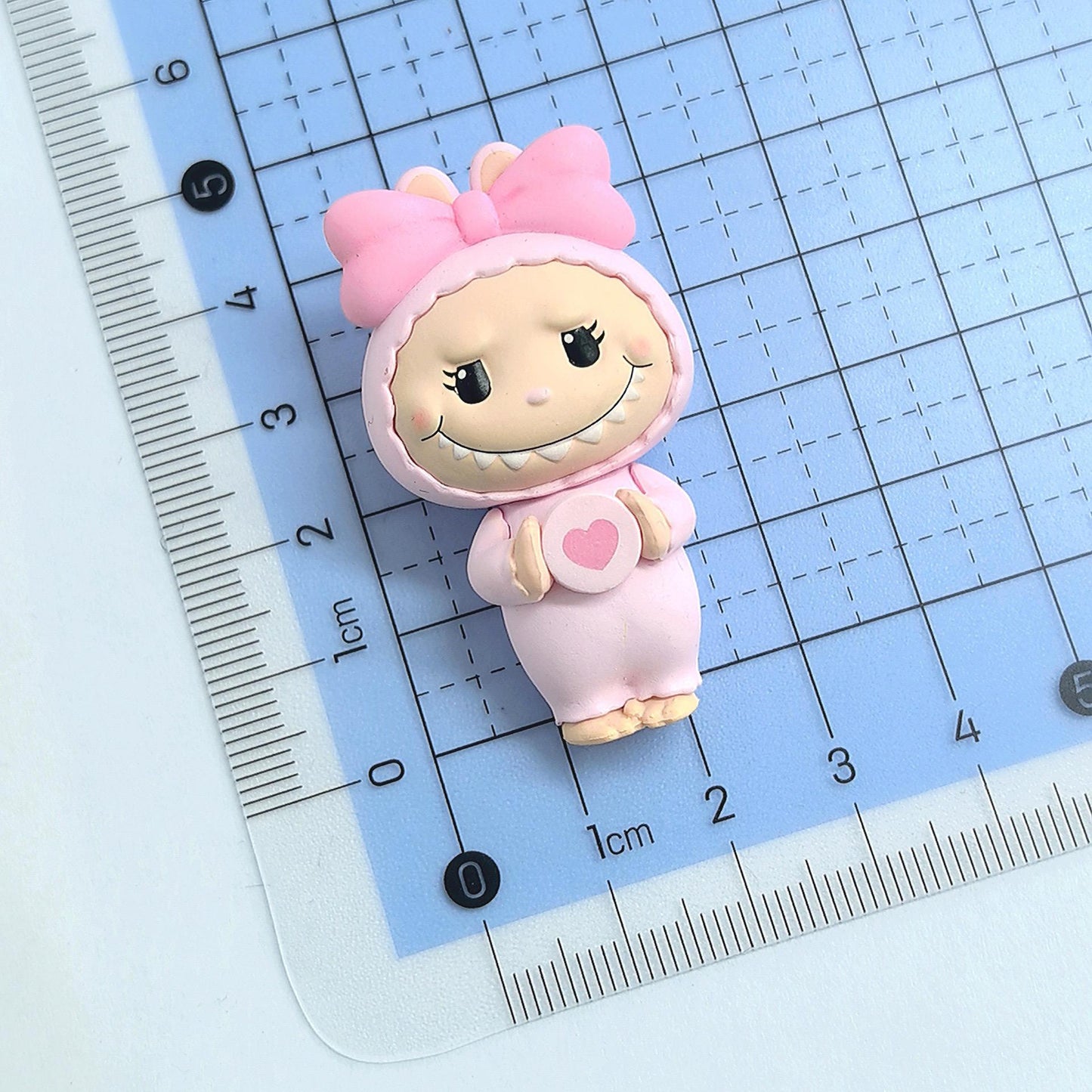 labubu Cute mini doll Pen Toppers holding a heart at front