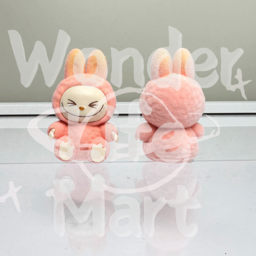 energry labubu Gradient color Mini flocking LABUBU Mengli diy accessories Toppers Random Mix