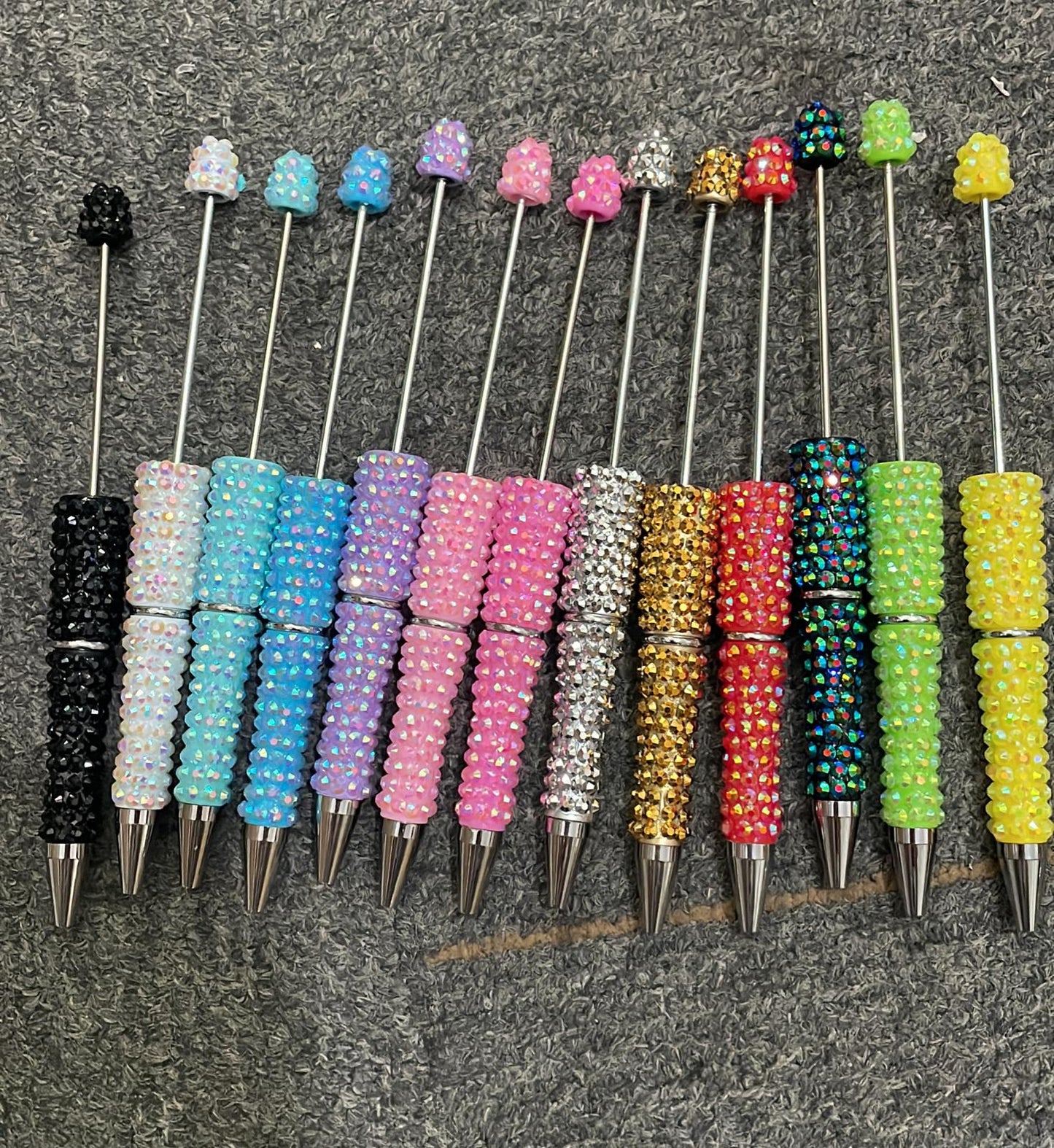 rhinestone Rotate the beads DIY creative gift pen Random Mix