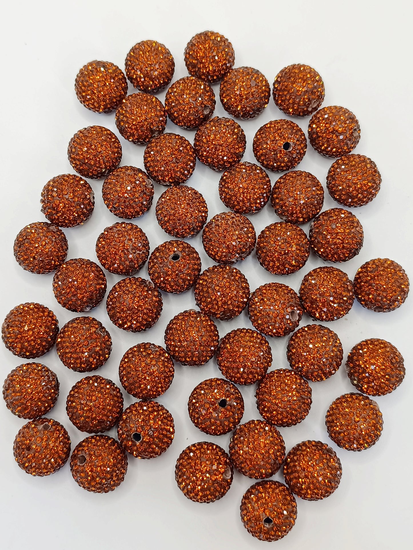 Clay Beads Colorful with Diversely Rhinestones,20mm