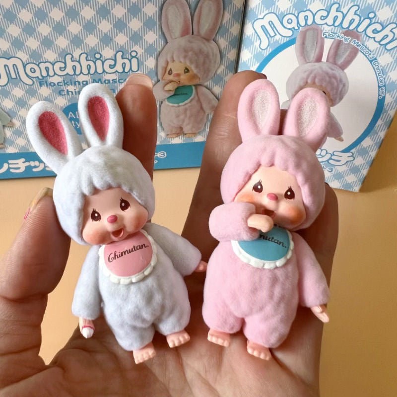 diy pens topper monchiii chimutan flocked fuzzy figures character pen topper