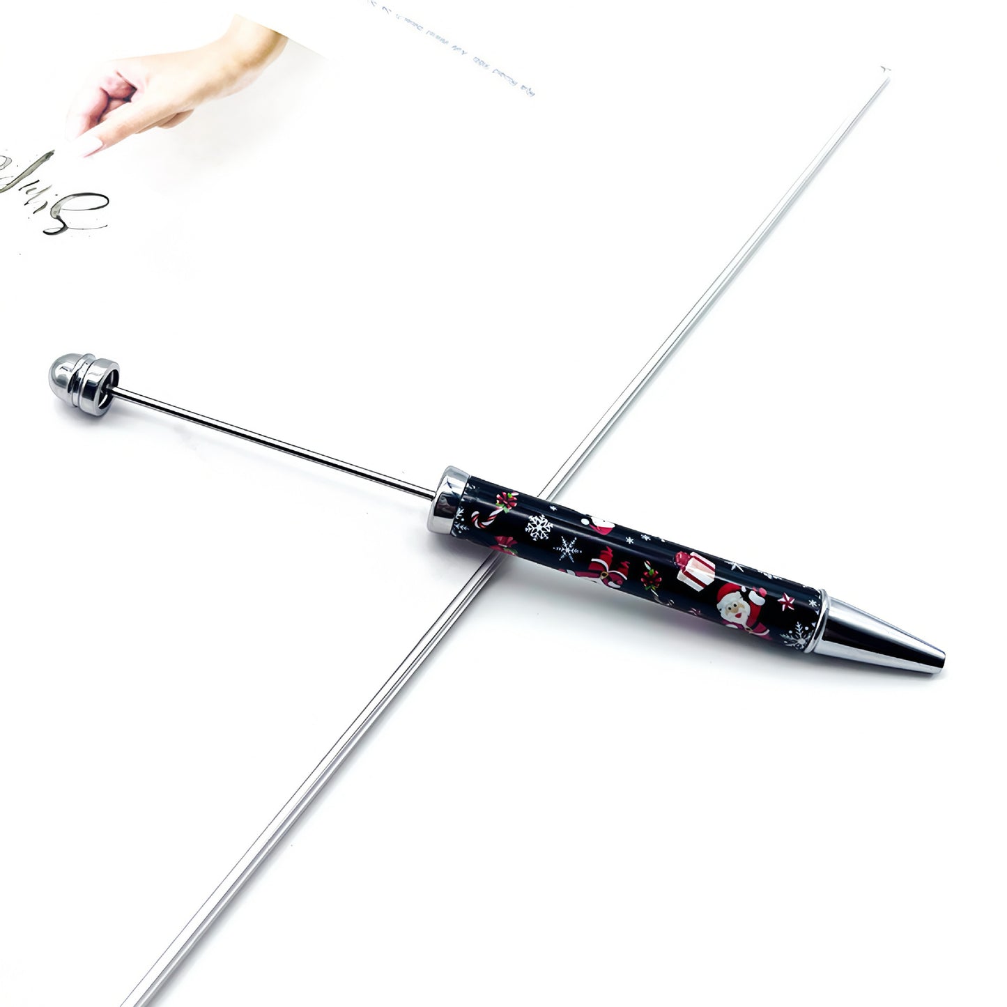 DIY Christmas beaded pen Handmade personalized bead pen Christmas series Random Mix