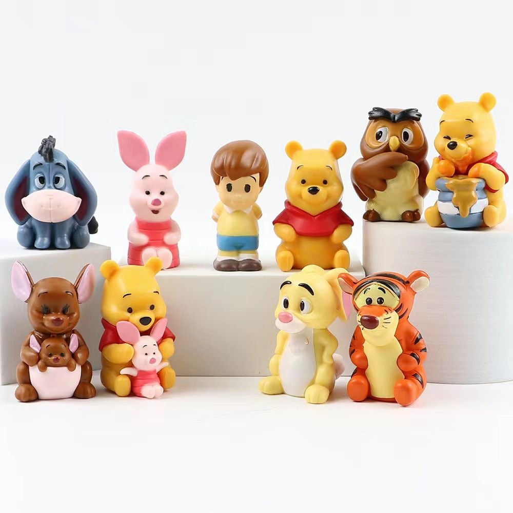 pen topper doll character figure bear Winnie pig leg tiger elephant