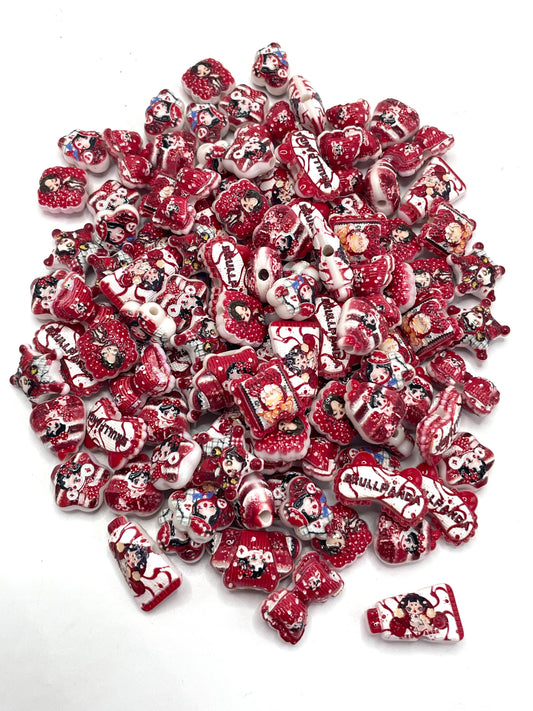 Betty Sexy woman Acrylic beads Various-shaped acrylic beads Random Mix