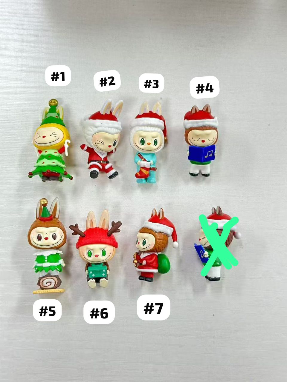 Diy topper labubu character figure labubu for Christmas