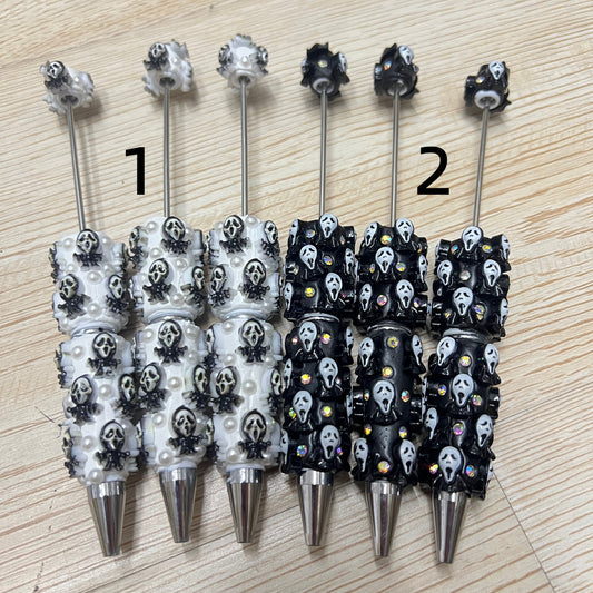 ghost pen horror pen Halloween Series Black and white bead pen Random Mix