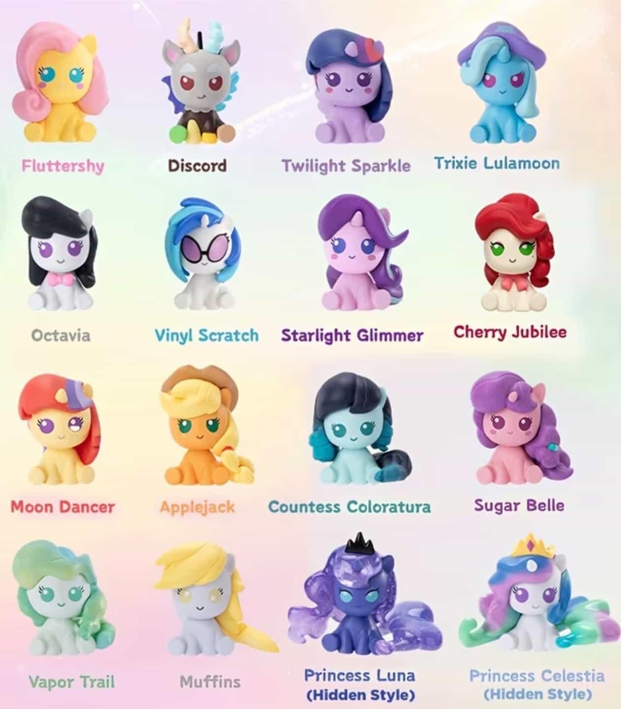 diy pen blind box my little pony diy bead diy charm character topper doll figure