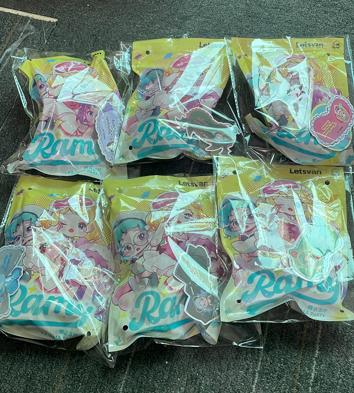 Ramy pajama party pen topper blind bag blind box character figure diy pen diy charms