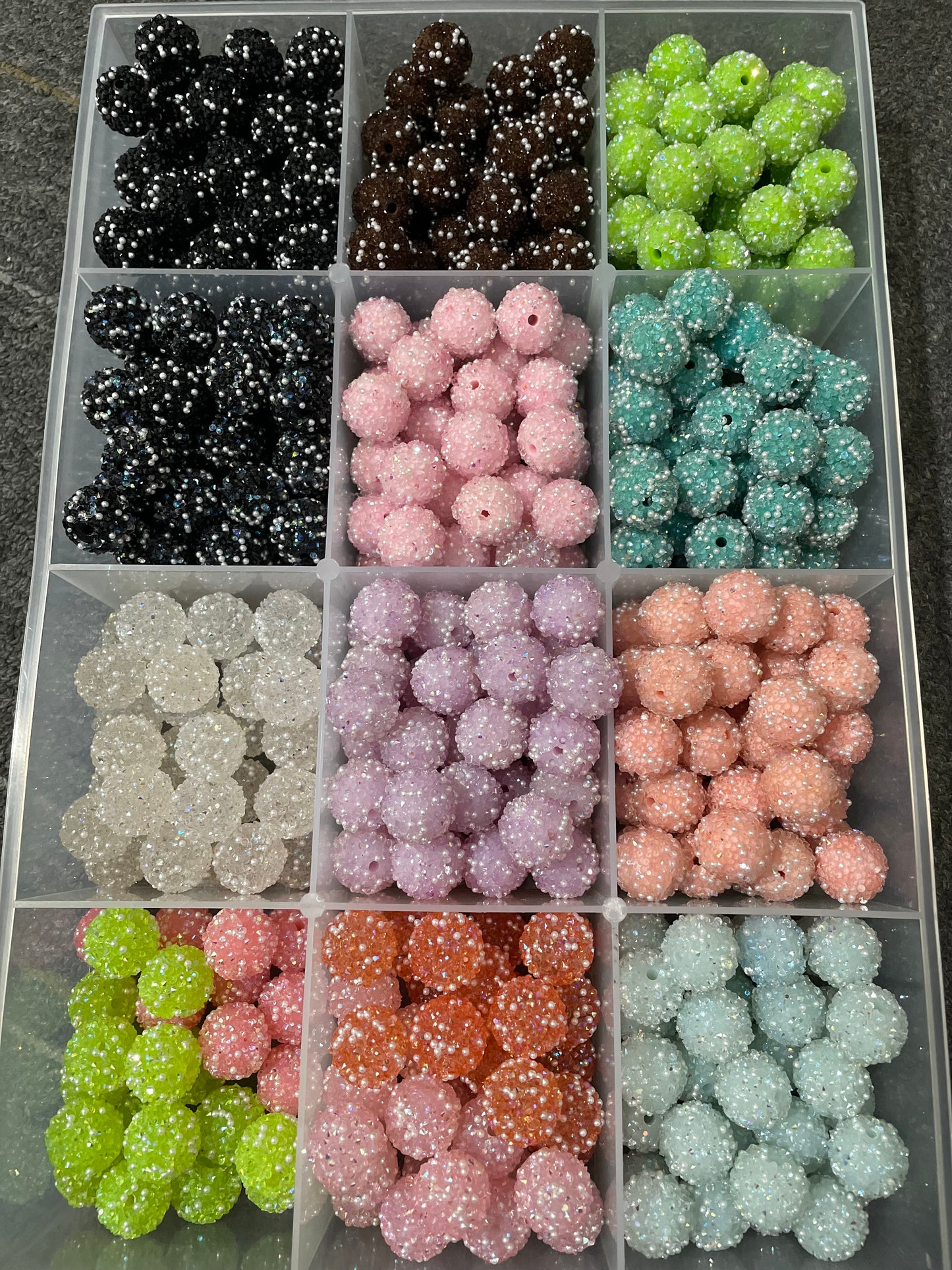 sugar bead fancy sugar bead sugar with pearl acrylic sugar bead 18mm colored random mix