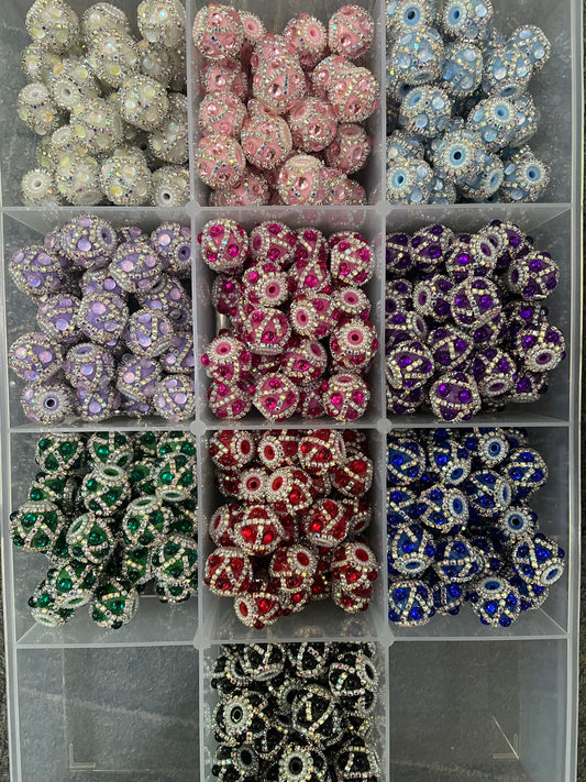 Bubble bead with chain metal uv color