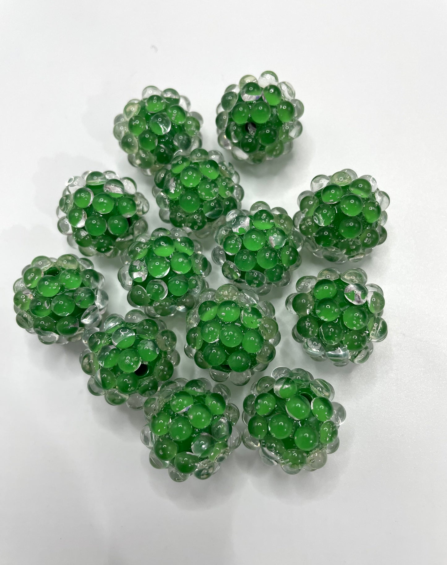 acrylic beads diy beaded bubble bead jelly beads 20-22mm Christmas vibe color