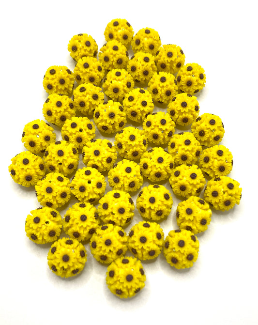 Chrysanthemum Clay flower beads Sunflower 20mm