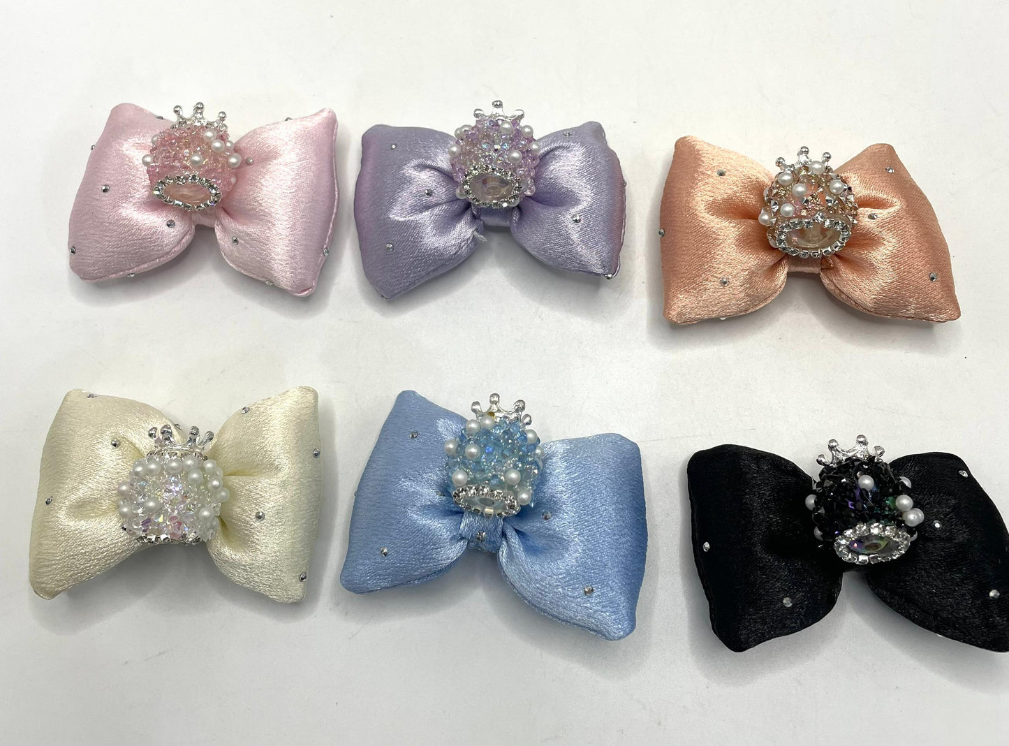 textile fabrica with crown bead fancy bead silk bow pillow fancy bead craft with crown organza silk finishing bow ,ornament with pearl and sugar stone, delicate handcraft ,randon mix color