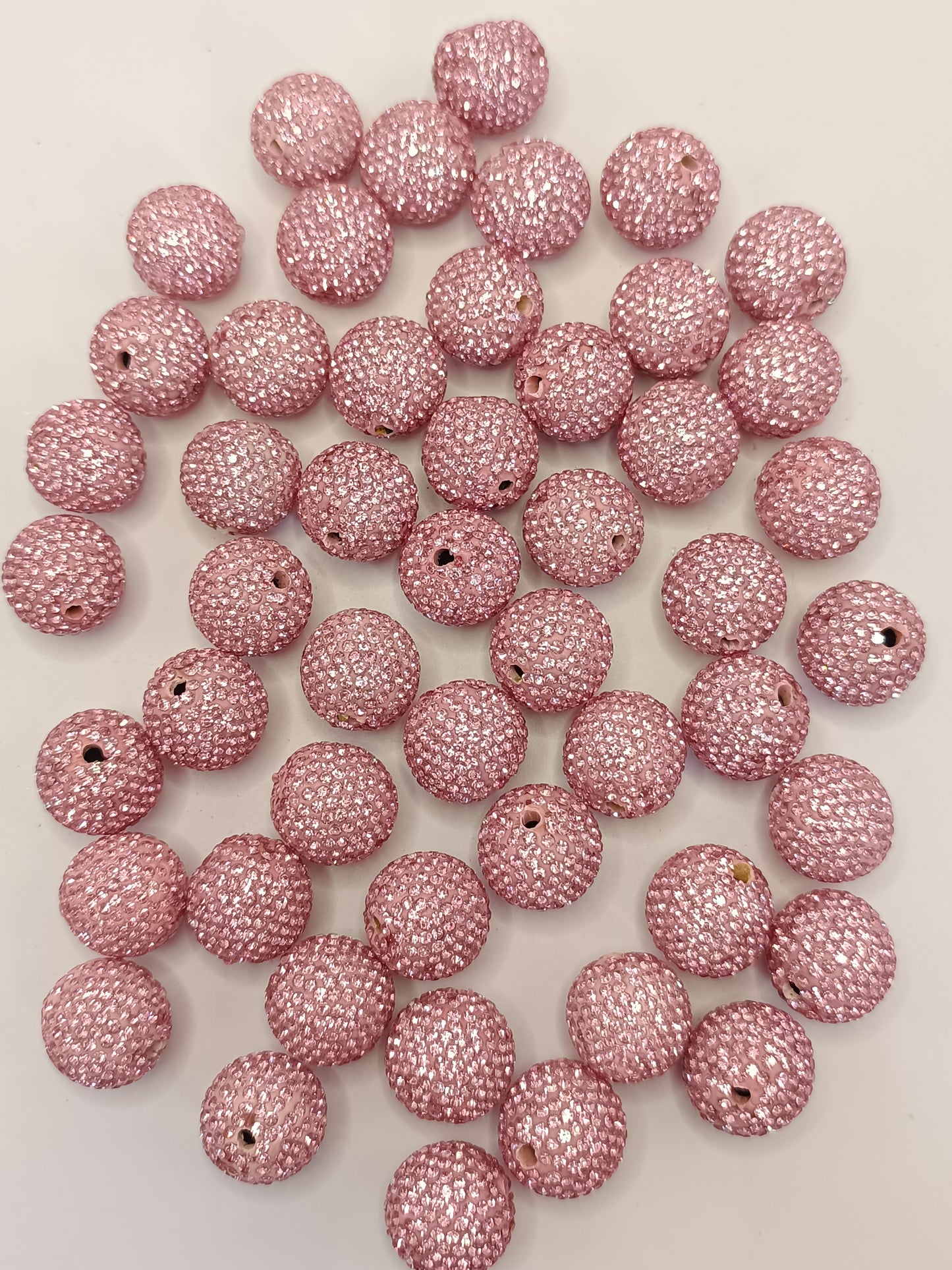 Clay Beads Colorful with Diversely Rhinestones,20mm