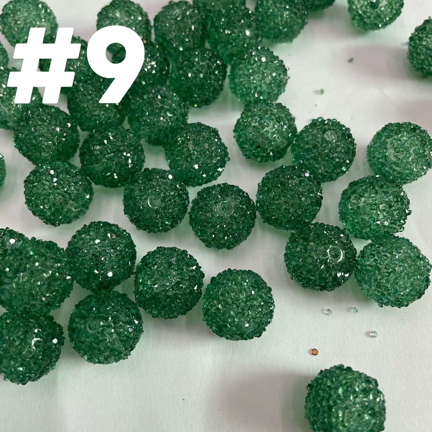 16mm sugar bead transparent bead with sugar