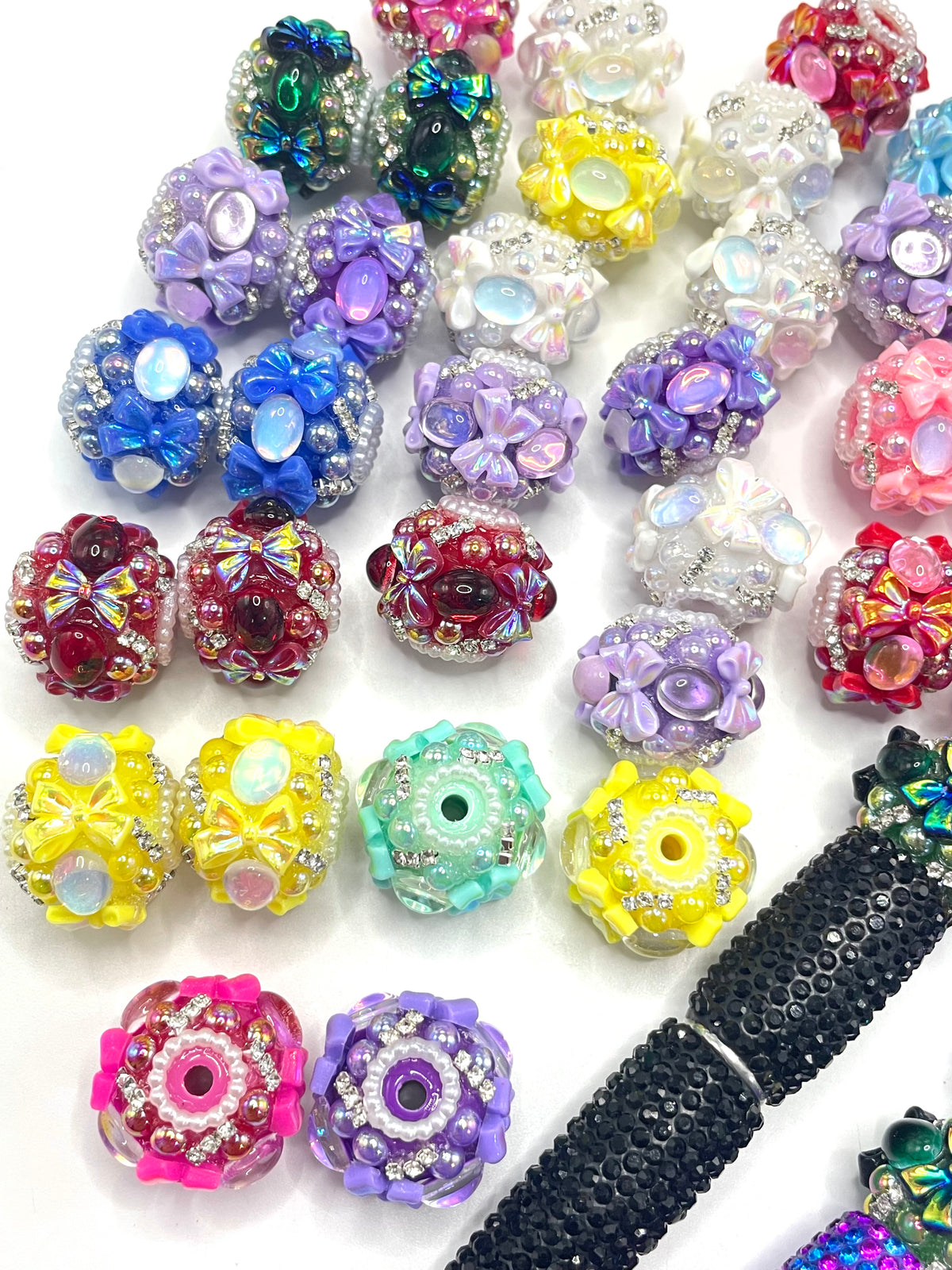 bubble with bow fancy beas