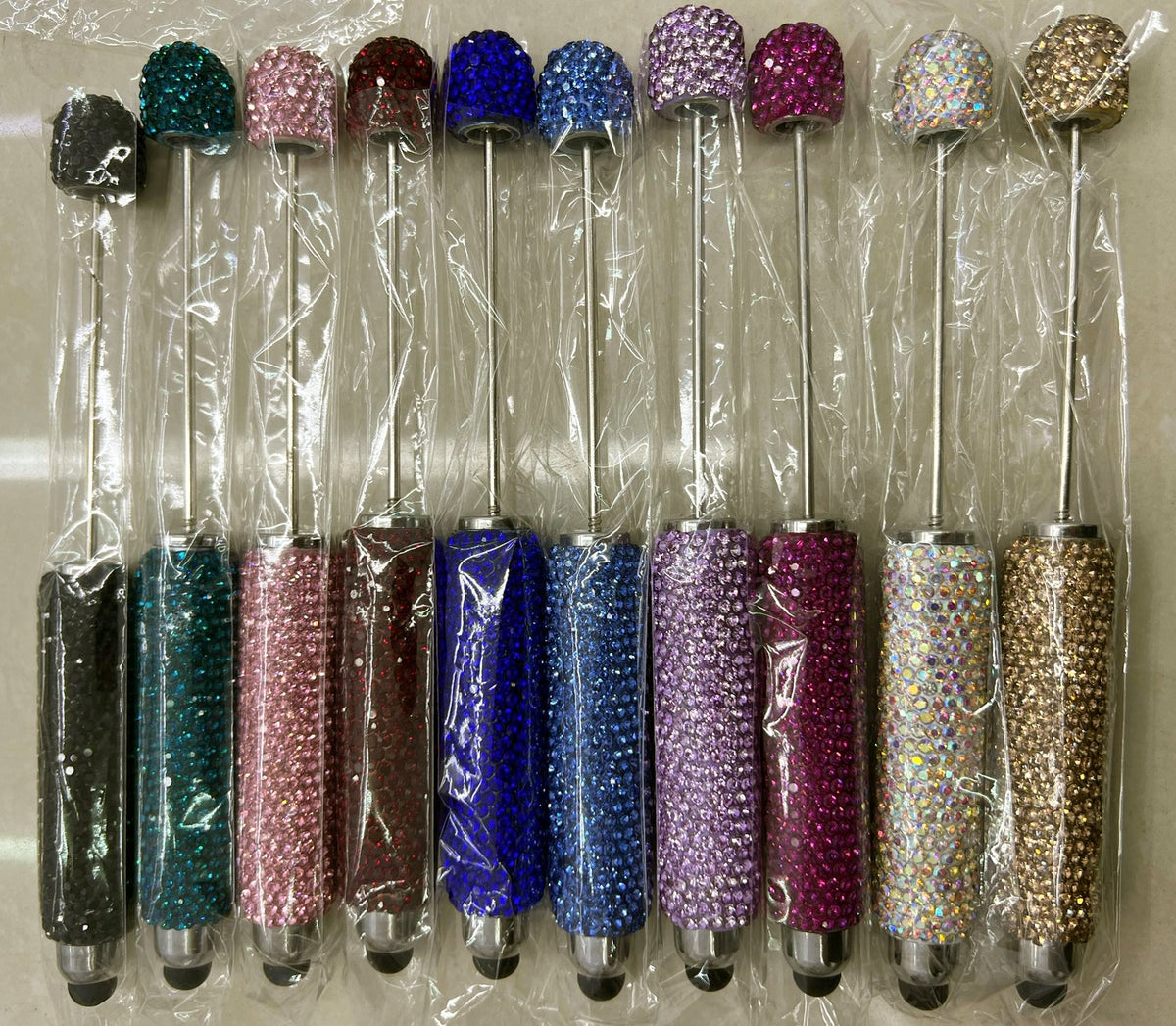 clay pen Clay and rhinestones Ballpoint pen stylus Point pen Random Mix (writable)