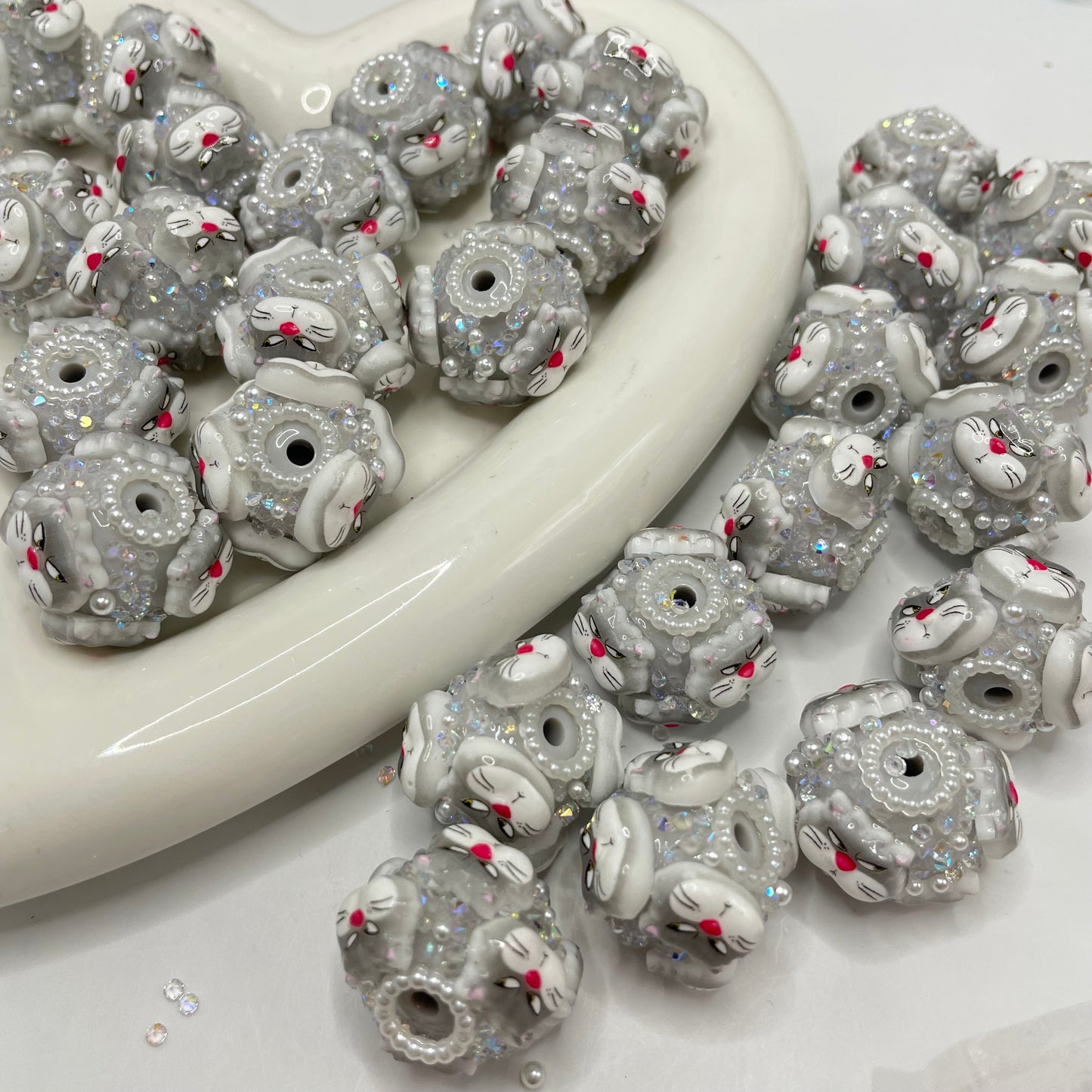diy beaded beadable cartoon beads character besds betty with sugar fancy character bead figure 18mm to 19mm