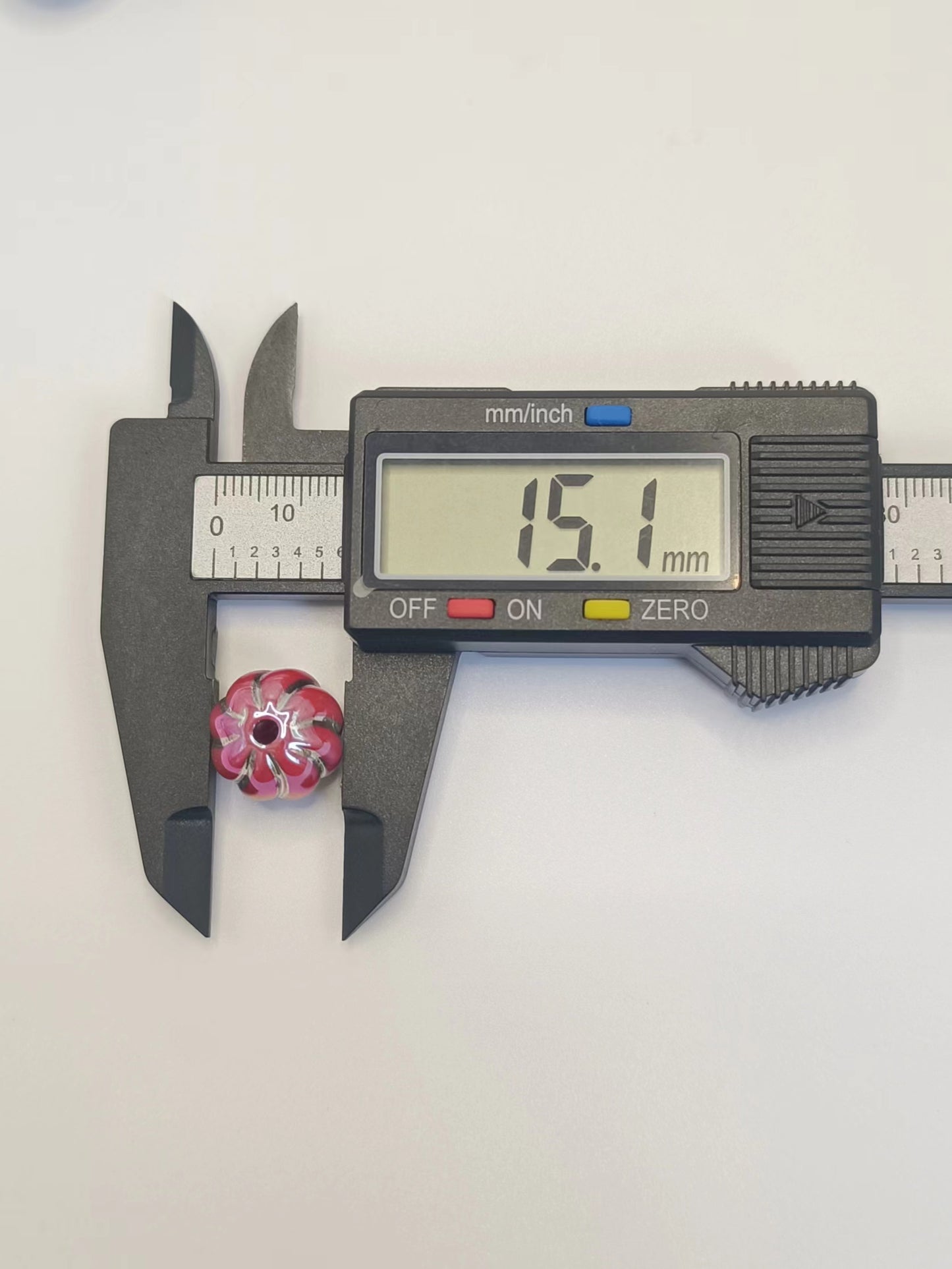 Pumpkin Bead Multicolor Shiny Pumpkin With Silver Thread Acrylic Beads,Random Mix,16mm