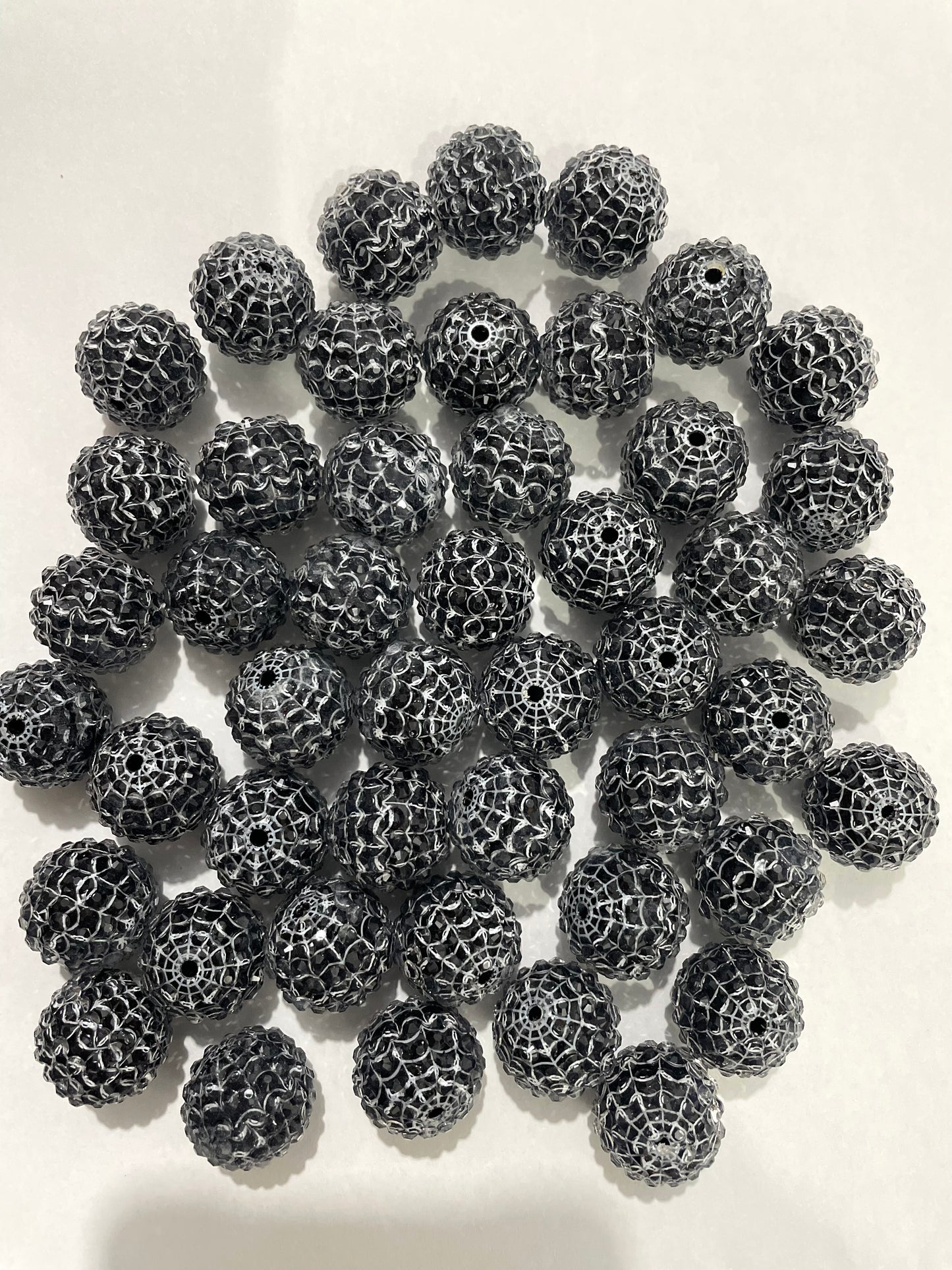 acrylic rhinestone spider net rhinestone for Halloween,20mm