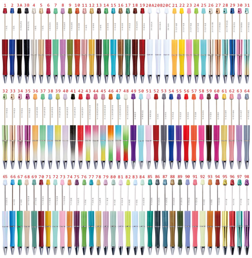 Beaded Pens For DIY,Choose Colors And Numbers(95-98)