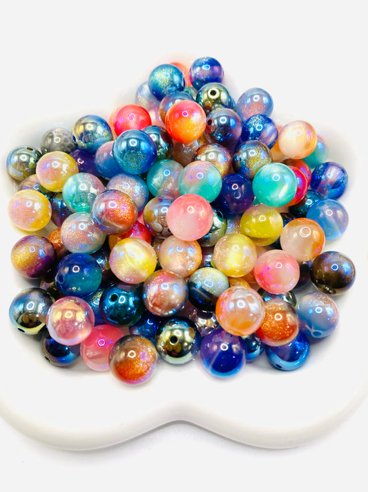 Acrylic beads Cat's eye beads uv glitter Reflective beads Random Mix MD